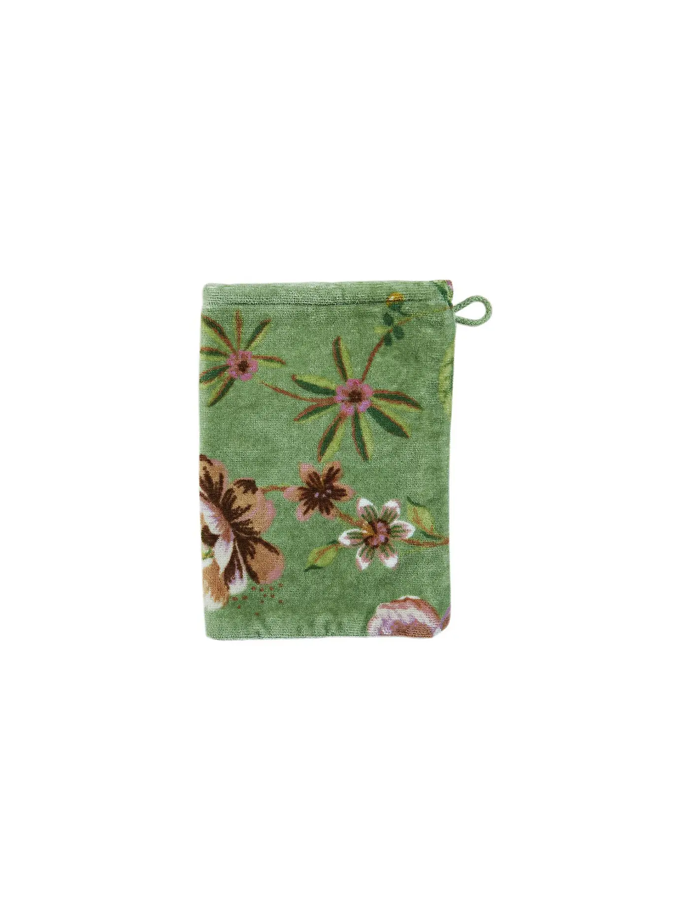 PIP STUDIO | Waschhandschuh 16x22cm SECRET GARDEN Mauve | grün
